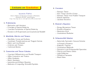 Lectures on Gravitation-Manchester-(34p).pdf